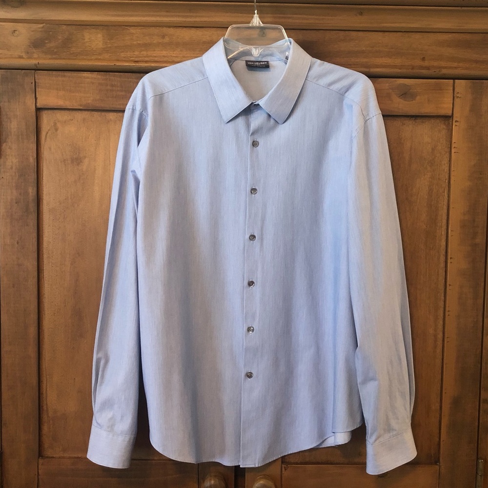 Blue Van Heusen Slim Fit Button Down Shirt XL